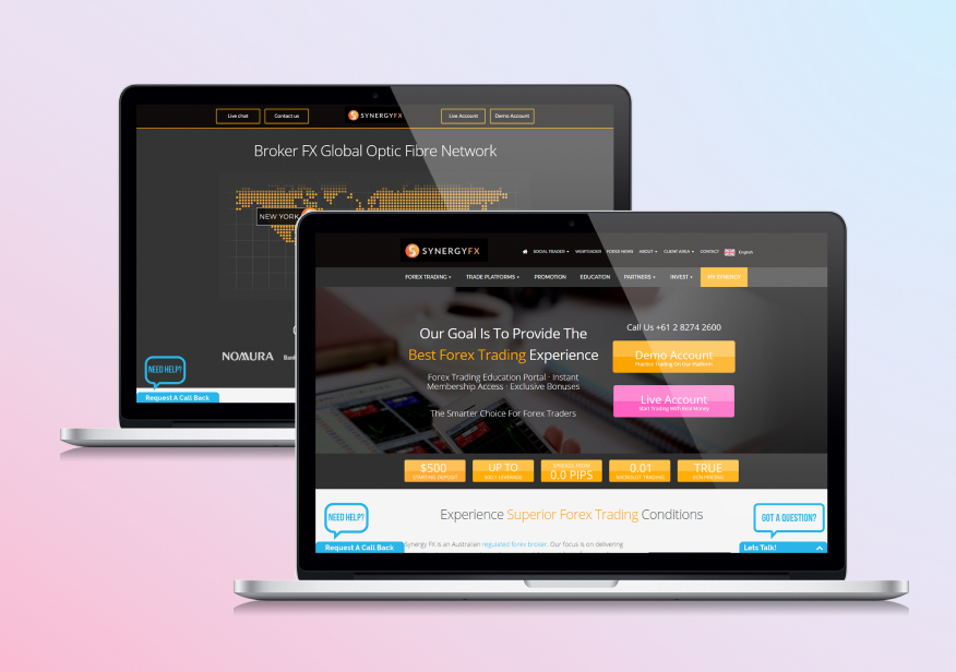 synergy fx user interface
